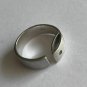 Antique Vintage 1920-sCeltic Sterling Silver Amethyst Ring Size UK R, US 8 1/2