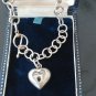 Antique Vintage Sterling Silver Abalone Modernism Era Necklace Very Heavy 33.24g