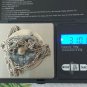 Antique Vintage Modernism Era 1920 Silver Sapphire Quartz Pendant/Brooch Heavy!