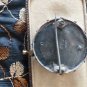 Antique Victorian 1893 Sterling Silver 925 & Gold Buckle Floral Brooch - Heavy