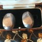 Antique Vintage Edwardian Sterling Silver Earrings Clip on Hallmarked -Heavy 10g
