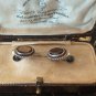 Antique Vintage Victorian Sterling Silver 925 Smoky Quartz Screw Back Earrings