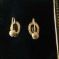 Antique Vintage Victorian Sterling Silver 925 Smoky Quartz Screw Back Earrings