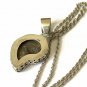 Antique Vintage Late Edwardian Sterling Silver Heavy Necklace - 19.22 g in box