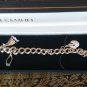 Vintage 1960 Sterling Silver 925 Curb Link Charm Bracelet x 6 Charms Heavy 23 g