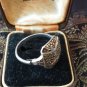 Antique Vintage Art Deco Sterling Silver & Marcasite Ring Size UK W, US 11 1/4