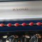Stunning Colour Vintage 1970 Sterling Silver 925 Red Glass Bracelet 10.3 gram