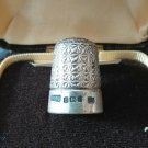 Antique Vintage Art Deco 1928 Solid Silver Royal Spa Designer Sewing Thimble