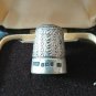 Antique Vintage Art Deco 1928 Solid Silver Royal Spa Designer Sewing Thimble