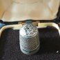 Antique Vintage Art Deco 1928 Solid Silver Royal Spa Designer Sewing Thimble