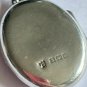 Vintage Birmingham 1969 Sterling Silver Floral Picture Locket & 18 Inch Chain