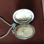 Vintage Birmingham 1969 Sterling Silver Floral Picture Locket & 18 Inch Chain