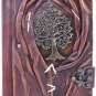 WITCHCRAFT SPELLS - Genuine Leather Writing Journal Book (Tree of Life) HANDMADE