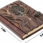 WITCHCRAFT SPELLS - Genuine Leather Writing Journal Book (Tree of Life) HANDMADE