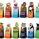 MAGNETIC 3 X Cute Animals Bookmark Collection Handmade Set for Kids!!!!