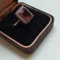 Antique Vintage Edwardian Citrine 2.1/4ct St Silver Ring Size UK P, US 7 1/2