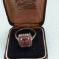 Antique Vintage Edwardian Citrine 2.1/4ct St Silver Ring Size UK P, US 7 1/2