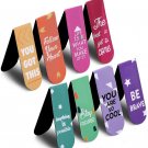 MAGNETIC 3 X INSPIRATIONAL QUOTES Bookmark Collection Handmade Set