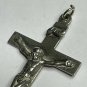 Vintage Sterling Silver Inri Christ Cross Crucifix Pendant For Chai. 3.5 Grams