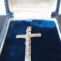 Vintage Sterling Silver Inri Christ Cross Crucifix Pendant For Chai. 3.5 Grams