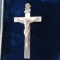 Vintage Sterling Silver Inri Christ Cross Crucifix Pendant For Chai. 3.5 Grams