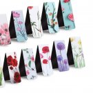 MAGNETIC 3 X Flowers Bookmark Collection Handmade Set