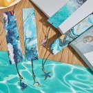3 X Ocean Theme Bookmark Collection Handmade Set - Beautiful!!!!