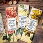 Romantic Poets Bookmark Collection Handmade Set