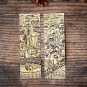 Antique Mythical Maps Bookmark Collection Handmade Set