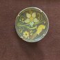 Antique Vintage Victorian Sterling Silver Gilt Damascene Bird & Flower Brooch