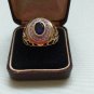 Antique Vintage Ring Signet - Sapphire 925 Gilded Silver Size UK U, US 10 1/4