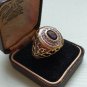 Antique Vintage Ring Signet - Sapphire 925 Gilded Silver Size UK U, US 10 1/4