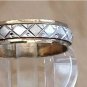 Antique Vintage Edwardian Silver and Gold Spinner Band Size UK T, US 9.75