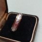 Antique Vintage Edwardian Silver and Gold Spinner Band Size UK T, US 9.75