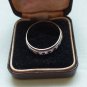 Antique Vintage Edwardian Silver and Gold Spinner Band Size UK T, US 9.75