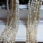 Antique Vintage 1950-s Huge Rice Pearl Necklace with Beautiful Clasp.