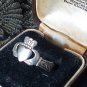 Antique Vintage Old 1910-s Edwardian IRISH CLADDAGH Silver Ring Size UK O, US 7