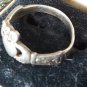 Antique Vintage Old 1910-s Edwardian IRISH CLADDAGH Silver Ring Size UK O, US 7