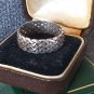 Antique Vintage 1940-s Celtic Sterling Silver Band Ring Size UK S, US 9