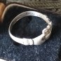 Antique Vintage Very Old 1800-s IRISH CLADDAGH Silver Ring Size UK P, US 7.5