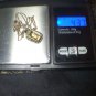 Antique Vintage 1920-s Sterling Silver Citrine and Marcasite Pendant Necklace.