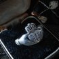 Antique Vintage Old 1920-s IRISH CLADDAGH Silver Ring Size UK P, US 7.5