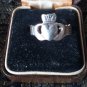 Antique Vintage 1930-s IRISH CLADDAGH Silver Ring Size UK O, US 7- Very Rare!