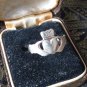 Antique Vintage 1930-s IRISH CLADDAGH Silver Ring Size UK O, US 7- Very Rare!