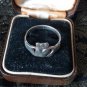 Antique Vintage 1930-s IRISH CLADDAGH Silver Ring Size UK O, US 7- Very Rare!
