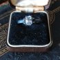 Antique Vintage 1800-s Solid Silver Zircon Very Old Ring UK size R, US 8 1/2