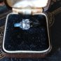 Antique Vintage 1800-s Solid Silver Zircon Very Old Ring UK size R, US 8 1/2