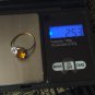 Antique Vintage Victorian Amber Silver 800 Beautiful Old Ring Size UK P, US 8