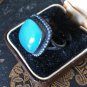 Antique Vintage Edwardian Moonstone 925 Silver Ring Size UK N, US 7