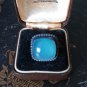 Antique Vintage Edwardian Moonstone 925 Silver Ring Size UK N, US 7